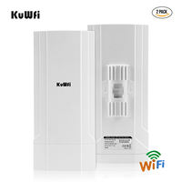 KuWFi OEM Daya Tinggi Gain Tinggi Jangkauan Jauh Nirkabel 5G 2.4G Dual Band Outdoor WIFI CPE Bridge 1200mbps