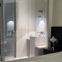 Film intelligent électrique commutable pour la protection de la vie privée, verre intelligent pour salle de bain, utilisation en mur-rideau industriel, réduction du bruit