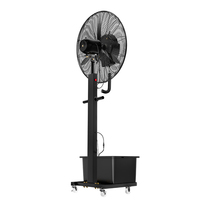 Ventilateur de brumisation industriel en plastique pour sols, atomisation d'eau pour humidification, refroidissement extérieur par levage de glace, oscillant, usage domestique