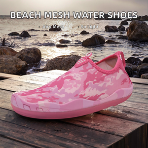 Chaussures de plage légères et respirantes en maille avec bout renforcé, semelle extérieure en caoutchouc, semelle intermédiaire en EVA, doublure en caoutchouc, pour la plongée, la natation, toutes saisons, unisexe - Product Image 2