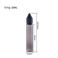 Bouteilles de liquide PET V3 de 10 ml à 120 ml avec bouchon sécurité enfant, compte-gouttes, sérigraphie pour l'emballage