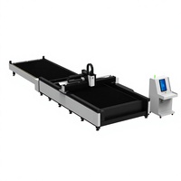 Machine de découpe laser à fibre 3000W 6000W pour tôles en acier inoxydable, avec deux tables de travail 3000*1500mm, pour la construction navale