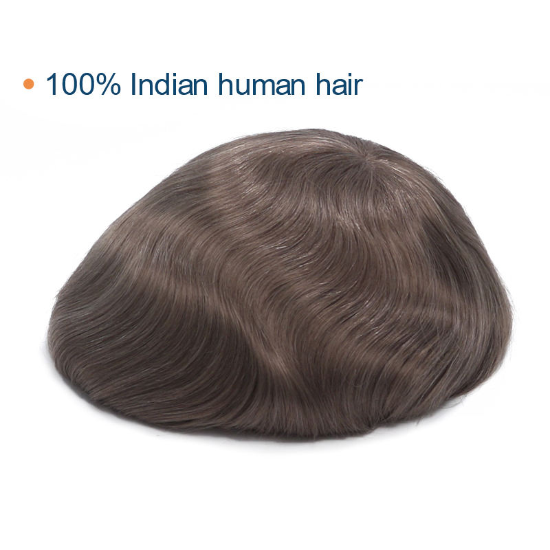 1b20 Toupee Men Customized Hair System Piece Hair Prosthesis