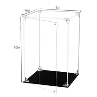 Vitrine en acrylique transparente pour figurines de collection, meuble de rangement pour figurines d'action, modèles de jouets, présentoir de bureau anti-poussière