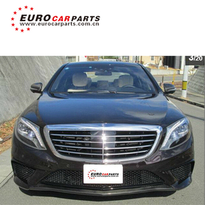 Classe S w222 s63 2014-2017y kit corpo materiale pp paraurti anteriore e posteriore camicie laterali punta di scarico copertura luce paraurti auto per W222 - Product Image 2