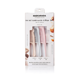 ミニテールコーム 4本セット 日常のヘアケア用 米エキス配合 全肌質対応 - Product Image 2