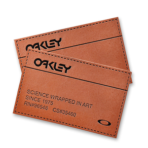 Manufacturer Hot Sale Debossed Leather Logo Name <strong>Label</strong> Iron on Sew on Custom Leather Patch for Caps Hats <strong>Jeans</strong> - Product Image 1