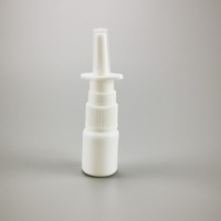 Flacon pulvérisateur nasal en plastique vide HDPE pour emballage pharmaceutique blanc opaque 5ml 10ml 15ml 20ml 30ml 50ml 60ml l