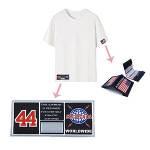 Étiquettes personnalisées en damassé tissé, grandes étiquettes pour manches de t-shirt, étiquettes de ourlet à coudre - Product Image 3