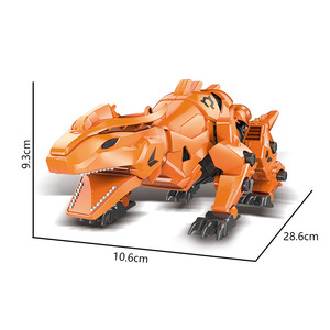 Nouveaux jouets de dinosaures à assembler B/O, modèles électriques, animaux, dinosaures intelligents qui marchent - Product Image 5