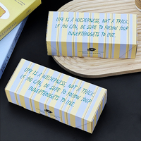 Boîte en carton jetable écologique biodégradable recyclable pour pâtisserie, dessert, biscuits, emballage alimentaire avec logo personnalisé