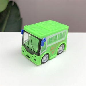 Modelo de Autobús Urbano Transparente con Logotipo Impreso, Función de Retroceso, Vehículo Pequeño de Inercia, Camión de Plástico Colorido, Mini Coche de Juguete de Fricción - Product Image 2