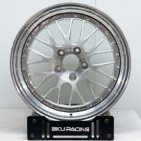 عجلات بي كي يو المصنوعة من قطعتين 5x112 E88 لسيارات بي إم دبليو ميني كوبر R56 F56 كوبر إس JCW كلوبمان مقاس 17 و18 و19 بوصة، جنوط من سبائك الألومنيوم المصقولة