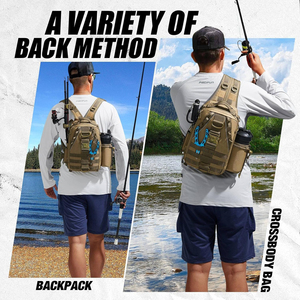 Sac à dos de pêche léger, durable, multifonctionnel, imperméable, grand sac à pêche pour l'extérieur - Product Image 2