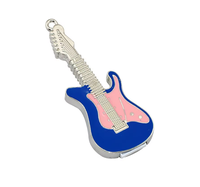 USB Flash Drive Gitar Logam Bentuk Kustom 2.0 4GB-128GB Baru Penghemat Data Cepat Garansi 3 Tahun Hadiah Promosi