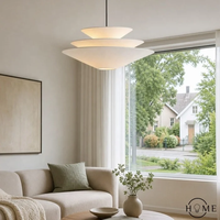 Lampe suspendue en lin ou en papier de designer, en promotion, abat-jour décoratif pour lampes suspendues, lampe suspendue populaire