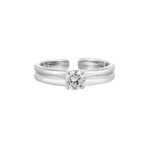 แหวนเพชรเพาะเลี้ยงในห้องปฏิบัติการที่ได้รับการรับรองจาก IGI ทอง 14k ทรงกลม สำหรับงานหมั้นและงานแต่งงาน เครื่องประดับชั้นดี - Product Image 4