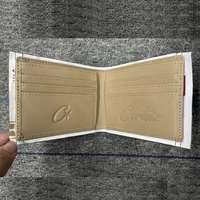 Portefeuille court pliable vintage personnalisé Boshiho en cuir véritable avec protection RFID, 3 emplacements pour cartes de crédit, nouveau design