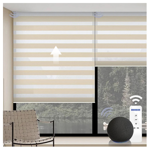 Cortina de doble rodillo motorizada, sala de estar persiana <span class=keywords><strong>para</strong></span>, apagón de día y noche, persiana enrollable de cebra <span class=keywords><strong>para</strong></span> ventana - Product Image 6