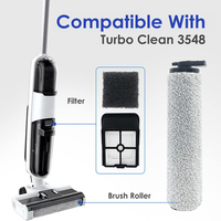 Kit d'accessoires pour aspirateur sans fil HEPA, brosse à rouleaux, filtre HEPA, 1630733, compatible avec Bis Sells TurboClean Hard Floor 3548 REDKEY W12, aspirateur sec et humide