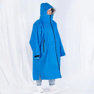 Giacca Poncho Oversize impermeabile antivento giacca da bagno Parka da surf a manica lunga abito cambio accogliente