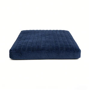 Cama para Perro Yang Yang, de Franela con Rayas, Rectangular, Azul, Personalizada, de Lujo, Calmante, Venta al Por Mayor - Product Image 6