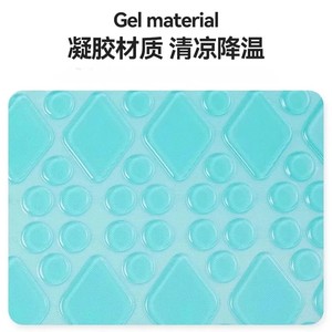 Tapis de massage triangulaire en gel 60x25x20cm pour le soulagement de la pression chez les alités, oreiller de soins infirmiers - Product Image 4