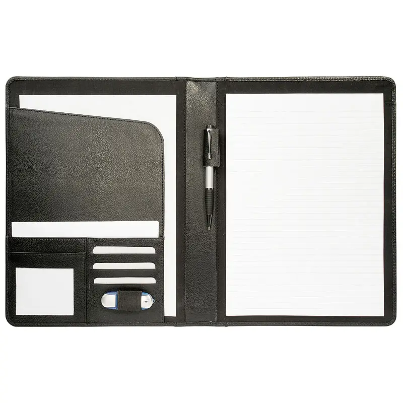 Executive business high quality PU leather conference folder document a4 organizer