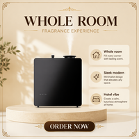 Diffuseur de parfum HVAC en métal robuste, capacité de 1000 ml, couverture olfactive de 1800 m³, machine à parfum murale commerciale