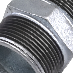 Raccord de tuyauterie hexagonal à filetage mâle galvanisé à chaud, connecteur droit en fonte malléable pour la lutte contre l'incendie et la plomberie - Product Image 6