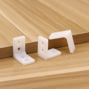 Integrated Cabinet Connector Hardware <b>Plastic</b> L-Shaped 90-Degree <b>Corner</b> <b>Bracket</b> for Small Four-Hole <b>Corner</b> Shelf Support - Product Image 2