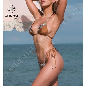 Bikinis sur mesure pour femmes, maillots de bain, faible MOQ, avec cristaux de strass, ensemble de maillots de bain scintillants, bikini en cristal - Product Image 5