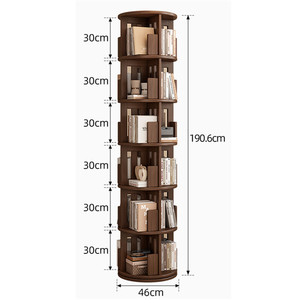 Libreria Girevole Portatile in Legno dal Design Contemporaneo, Scaffale per Libri, Arredamento Fornito dalla Fabbrica per Uso Scolastico - Product Image 4