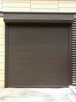 Porte de garage automatique à enroulement en aluminium moderne avec isolation thermique pour villa et appartement haut de gamme