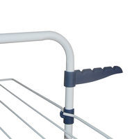 Séchoir à linge pliable en métal à 3 niveaux en forme de tour, 25 m, à prix avantageux, avec roulettes pour salle de bain