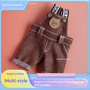 Ropa y Accesorios para Muñecas de Peluche, Perros y Osos, Faldas con Tirantes, Overoles de Tela, 0-24 Meses, Serie Fantasía - Product Image 2