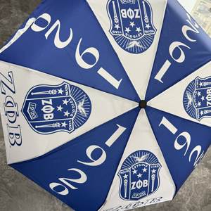 Parapluie personnalisé NSPDK (National Sorority of Phi Delta <span class=keywords><strong>Kappa</strong></span>) pour les magasins, les hôtels, parapluie de grande taille, robuste - Product Image 2