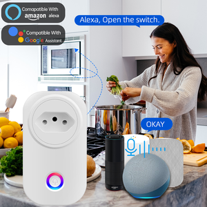 Enchufe Inteligente WiFi ZIGBEE LangYeao Tuya, Enchufe EU BR UK US IT AU FR, Temporizador, Monitor de Energía, Compatible con <span class=keywords><strong>Google</strong></span> Home, Alexa, Smartlife, 16A - Product Image 4