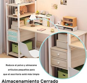 โต๊ะทำงานที่ทันสมัยแบบมินิมอล120*80โต๊ะคอมพิวเตอร์พร้อมลิ้นชัก4ระดับโต๊ะสไตล์เมืองพร้อมอุปกรณ์จัดเก็บ - Product Image 3