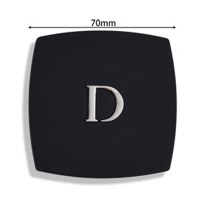 Brand Name Embossed Logo High End Dual Sided Black Folding Custom Logo Travel Pocket <b>Mirror</b> - Product Image 3