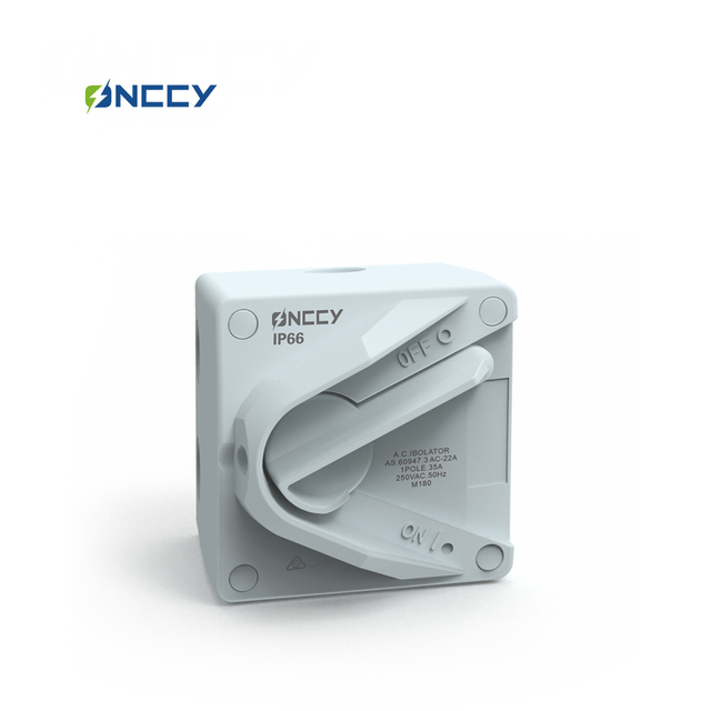 ONCCY IP66 Waterproof O Interruptor 500V 1P/2P/3P/4P 20A/35A/63A Do Isolador Da C.A.