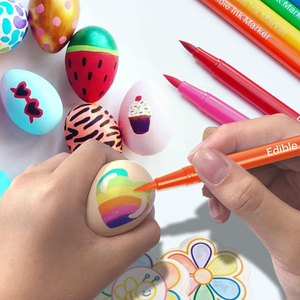 Penne coloranti alimentari pennarelli commestibili <span class=keywords><strong>biscotti</strong></span> per bambini punta Fine scrittori Gourmet per uova di Pasqua - Product Image 4