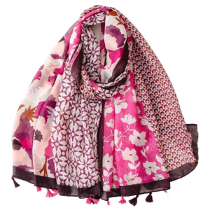 Pañuelo Hijab de Poliéster Estilo Étnico para Mujer, Lazos Largos con Diseño de Hojas, para Viajes de Invierno, Secado Rápido y Transpirable - Product Image 1