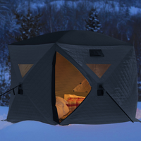 Wild Land Star Hub Tente Portable Pop Up Pêche Sur Glace Pêcheur Thermique Hub Abri Tente sauna tente pour L'hiver