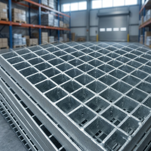 Rejilla de Hierro Galvanizado FinePunch GI, Modelo para Piso FP-GT-GI-001, para Drenaje de Pasarelas Industriales y Plataformas IN;16217 - Product Image 1