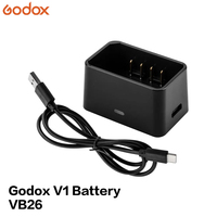 Chargeur Godox Flash V1 VC26 Batterie Li-ion DC 7.2V 3000mAh 21.6Wh VC26 + Chargeur Type C pour Flash V1 Flash Speedlight