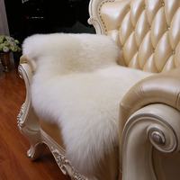 Tapis en peau de mouton australien authentique de luxe en gros 100% fourrure de laine de peau d'agneau véritable pour bureau chambre à coucher tapis intérieur en peau de mouton