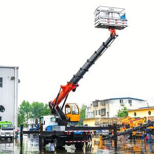 Precio de Fábrica, Camión de Trabajo Aéreo Isuzu KV600 de 33 m con Brazo Telescópico de 7 Secciones para Mantenimiento de Jardines Municipales - Product Image 4