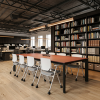 Table de conférence exécutive en placage de bois avec prises électriques intégrées, design minimaliste, taille personnalisée pour hôtel, maison, bureau, OEM