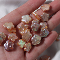 Perles baroques en vrac de haute qualité sans trou, perles d'eau douce en forme de fleur irrégulière de culture naturelle (AB2038), vente en gros